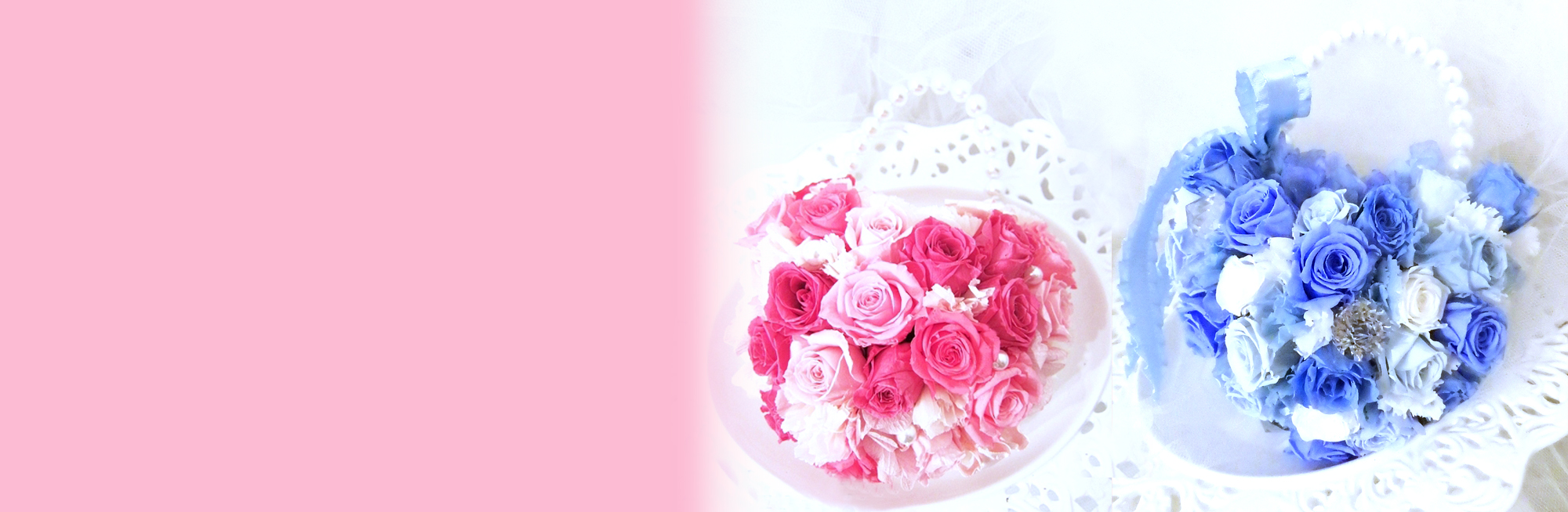 プリザーブドフラワー　ハートバック