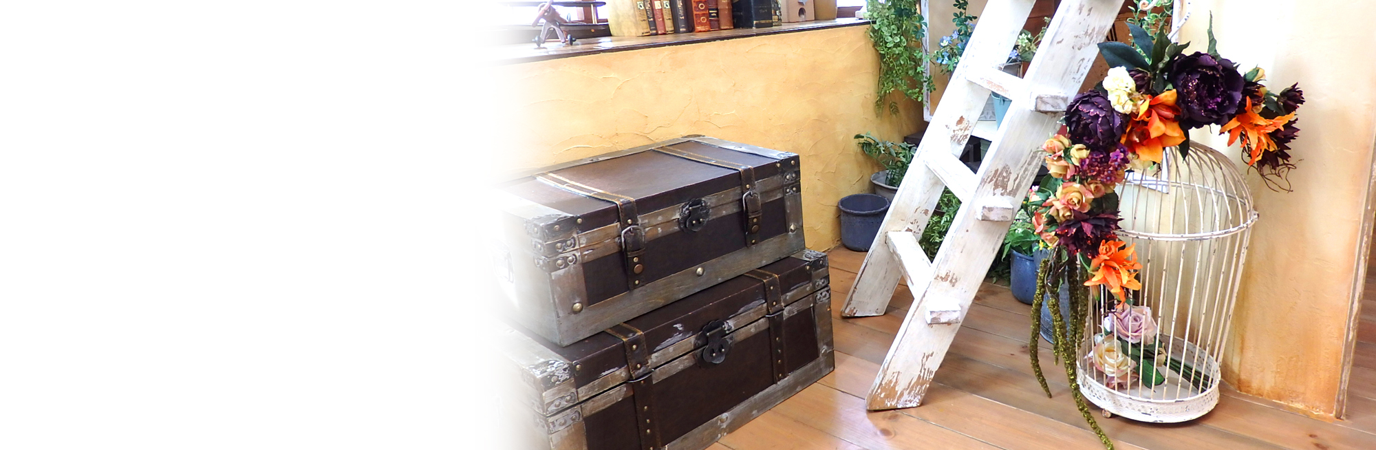 アーティフィシャルフラワー　壁掛けアーチ