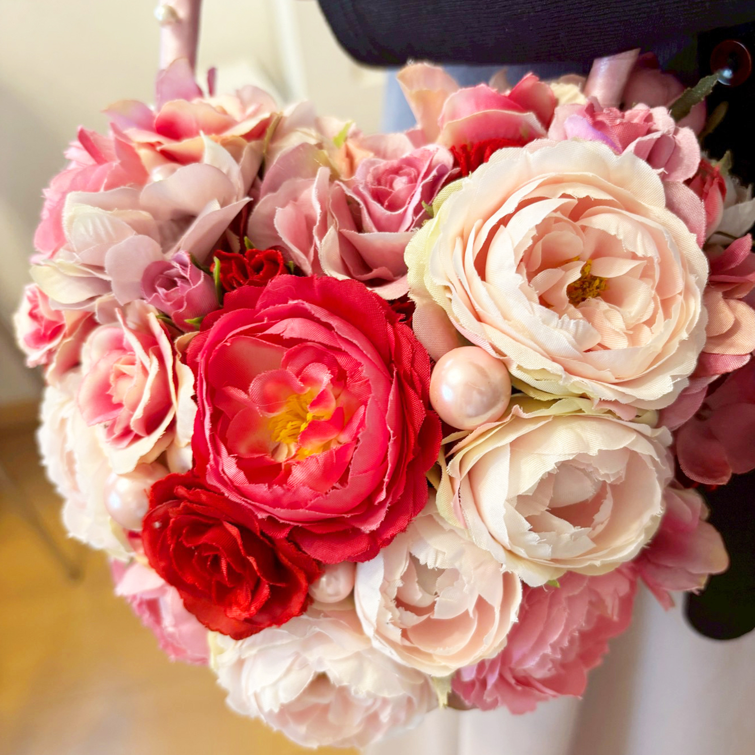 ハートバッグブーケ